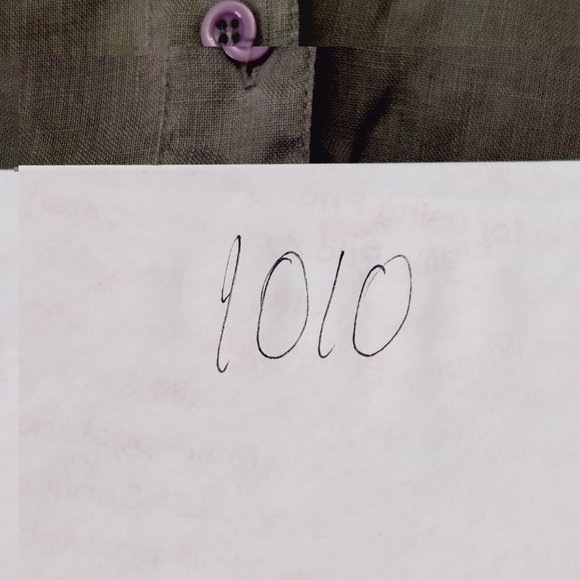 Dolan Gray Linen Roll Tab Short Sleeve Button-Down Shirt 1010 - Picture 9 of 9